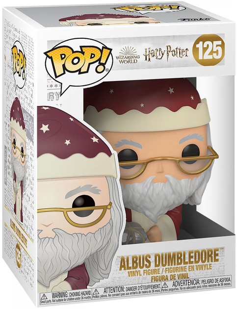 Фігурка Funko POP! Harry Potter Christmas Holiday Albus Dumbledore 125 (0889698511551) - зображення 3