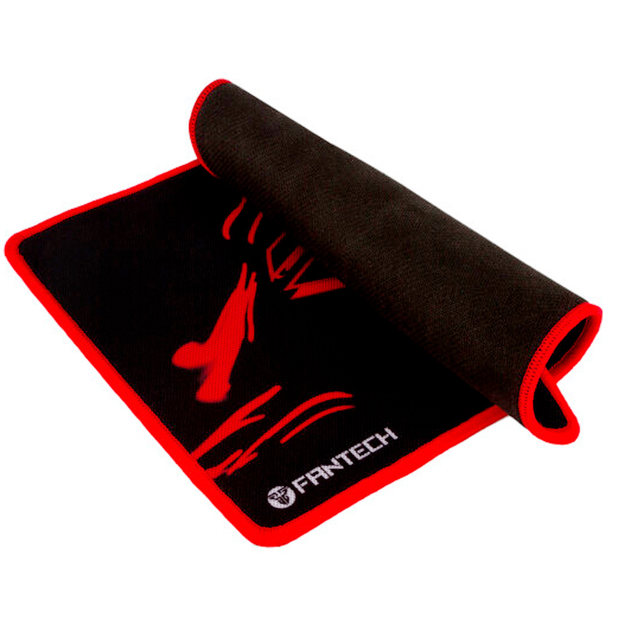 Коврик для мыши Fantech 350*250 MP35 тканевый с боковой прошивкой толщина 3 мм цвет чёрно-красный - изображение 2
