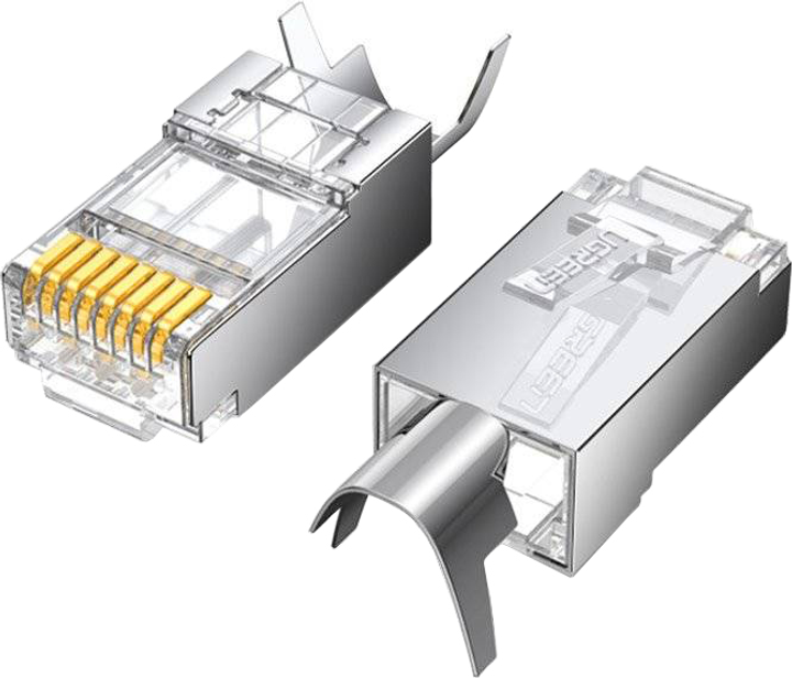 Złącze Ugreen RJ45 8P8C Cat 6A 10 szt (6957303873166) - obraz 1