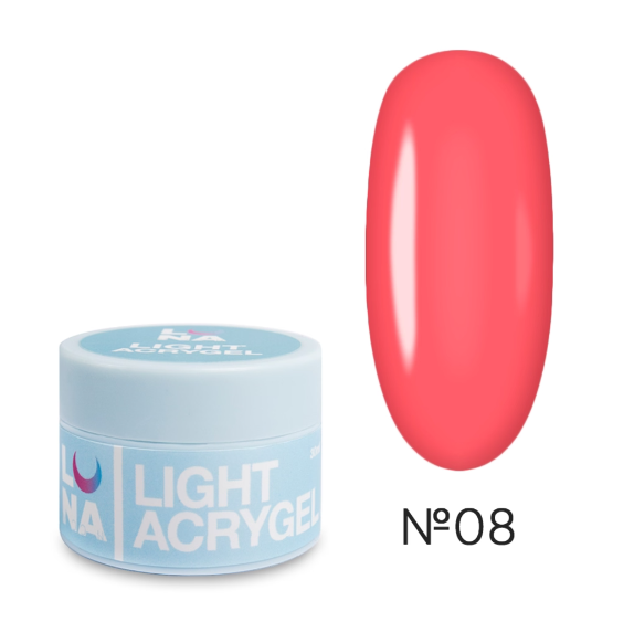 Жидкий гель Luna Light Acrygel №8 30 мл - Фото 1 Жидкий гель Luna Light Acrygel №8 30 мл - изображение 1