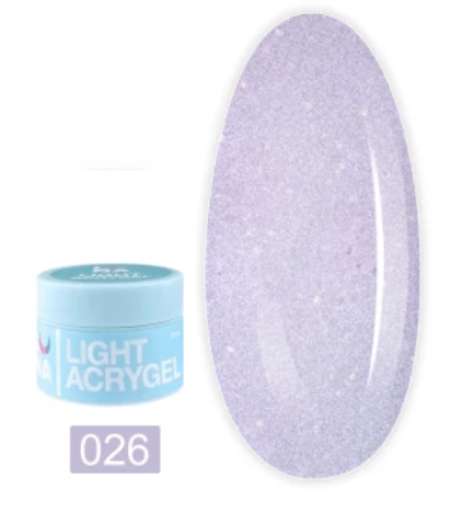Рідкий гель Luna Light Acrygel №26 30 мл - Фото 1 Рідкий гель Luna Light Acrygel №26 30 мл - зображення 1
