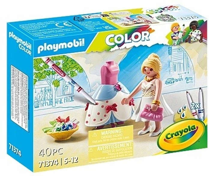 Набір іграшок Playmobil Color Модна сукня (4008789713742) - зображення 1