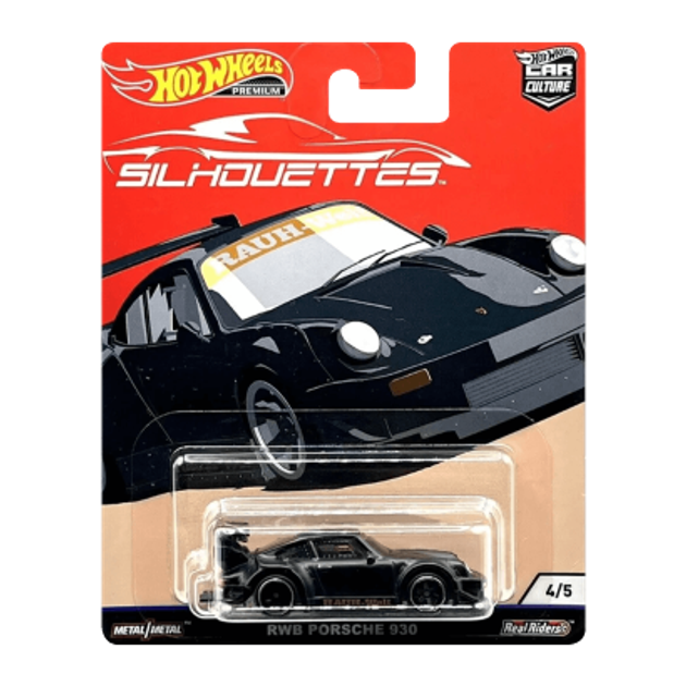 ホットウィール RWB 930 Porsche Hotwheels Машинка Premium Hot Wheels RWB Porsche 930 Silhouettes 1:64