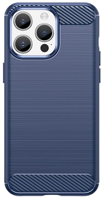 Панель Hurtel Carbon Case для iPhone 15 Pro Max Blue (9145576279489) - зображення 1