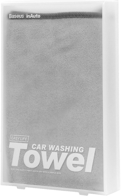 Mikrofibra Baseus Easy life car washing towel (40*40 cm) Grey (CRXCMJ-0G) - obraz 7