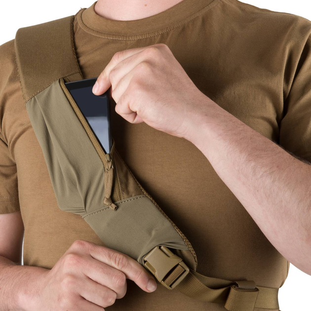 Рюкзак тактичний Helikon-Tex Однолямковий Койот Plecak EDC Sling - Coyote (PL-ESB-CD-11) - изображение 5