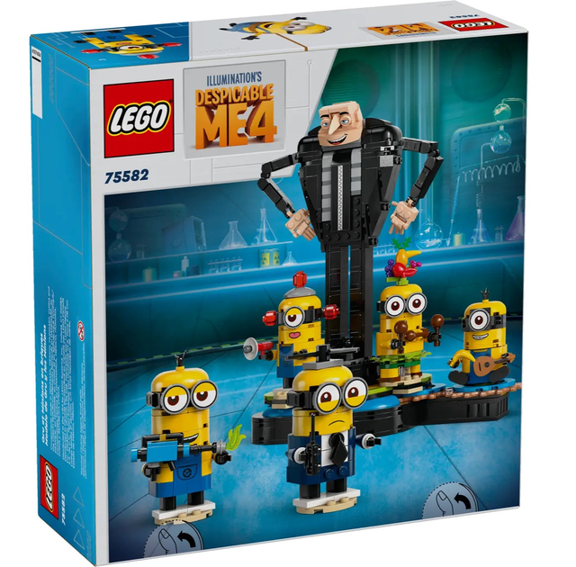 Zestaw klocków LEGO Despicable Me Brick-Built Gru and Minions 839 elementów (75582) (955555905913222) - Outlet - obraz 1