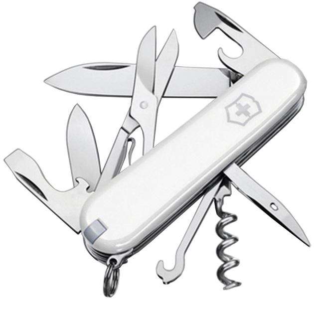 Ніж складний, мультитул Victorinox Climber (91мм, 14 функцій), білий 1.3703.7 - изображение 1