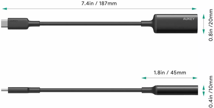 Адаптер AUKEY CB-A29 USB-C на HDMI (5902666663146) - зображення 2