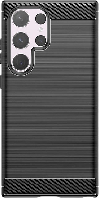 Etui Hurtel Carbon Case do Samsung Galaxy S24 Ultra Black (9145576283776) - obraz 2