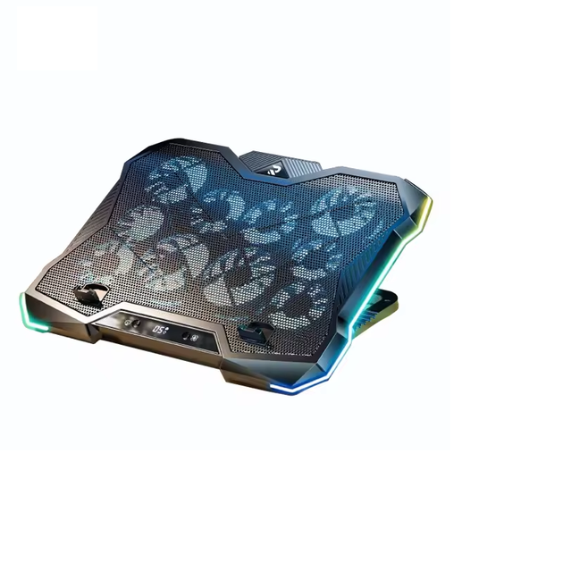 Підставка для ноутбука з охолодженням VHG D11 з RGB-підсвічуванням Laptop Cooling Pad, Black - зображення 4