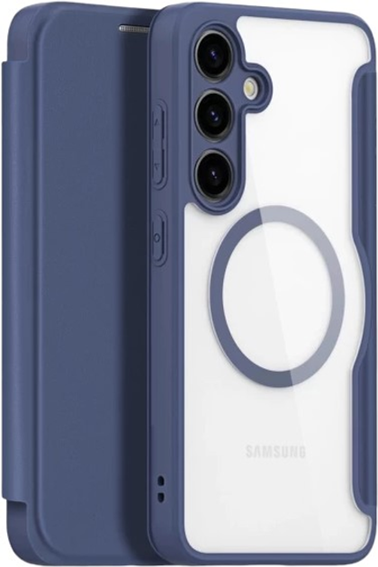 Etui z klapką Dux Ducis Skin X Pro do Samsung Galaxy S24 Plus z magnetycznym ringiem Blue (6934913021668) - obraz 1