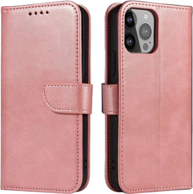 Etui z klapką Hurtel Magnet Case do Samsung Galaxy S24 Ultra z portfelem Pink (9145576284810) - obraz 1