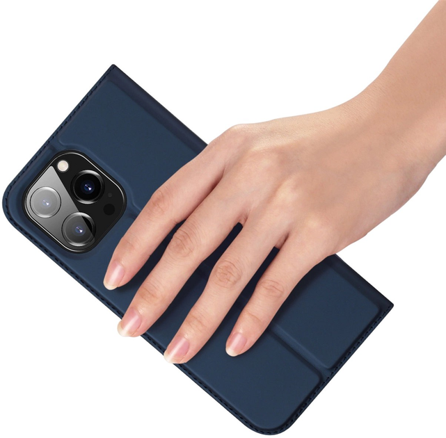 Чохол-книжка Dux Ducis Skin Pro для iPhone 15 Pro Blue (6934913025420) - зображення 5