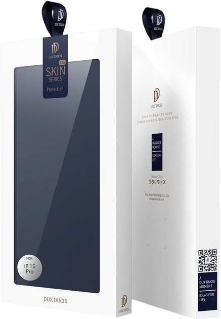 Чохол-книжка Dux Ducis Skin Pro для iPhone 15 Pro Blue (6934913025420) - зображення 9