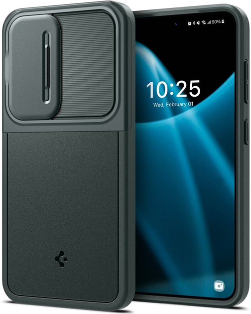 Чохол Spigen Optik Armor для Samsung Galaxy S24 Dark Green (8809971222426) - зображення 1