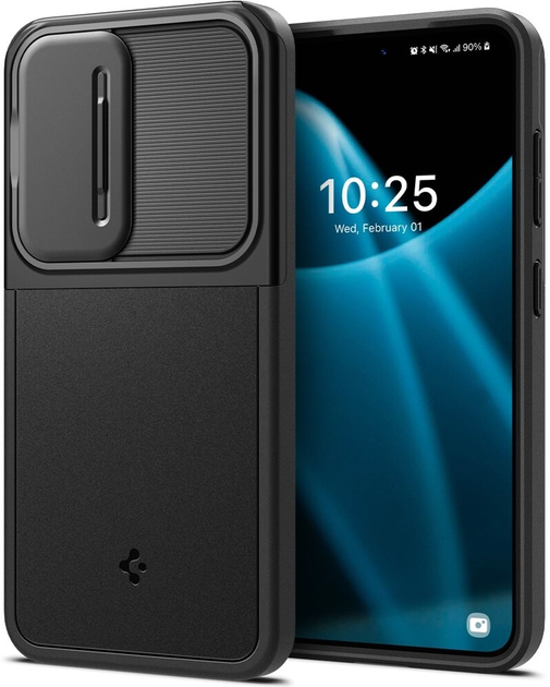 Etui Spigen Optik Armor na Samsung Galaxy S24 Black (8809971222419) - obraz 1