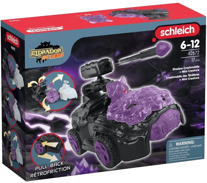 Ігровий набір Schleich Eldrador Mini Creatures Автомобіль Тінь з монсторм 42672 (4059433731933) - зображення 1