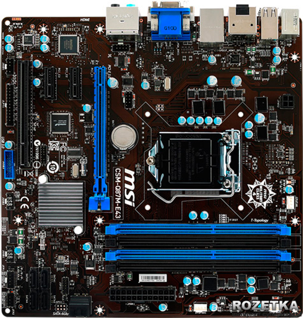 Материнская плата MSI CSM-Q87M-E43 (s1150, Intel Q87, PCI-Ex16) – фото ...