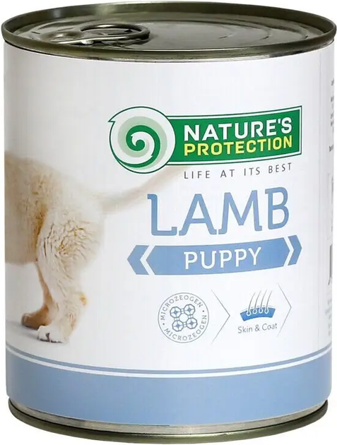 Вологий корм для цуценят всіх порід з ягнятиною Nature's Protection Puppy Lamb 800г - изображение 2