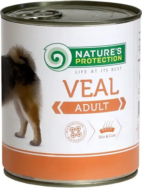 Вологий корм для дорослих собак всіх порід з телятиною Nature's Protection Adult Veal 800г - зображення 2