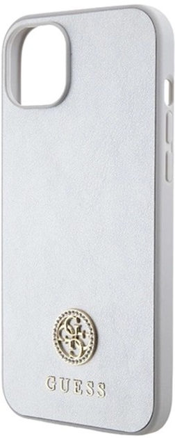 Etui Guess Strass Metal Logo do iPhone 15 Silver (3666339151140) - obraz 6