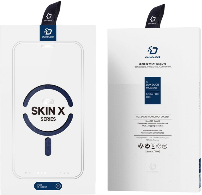 Чохол-книжка Dux Ducis Skin X Pro для iPhone 15 Plus з MagSafe Blue (6934913025215) - зображення 5