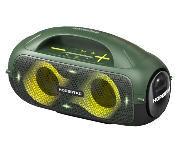 Блютуз колонка с подсветкой и удобной ручкой Hopestar А50 - зображення 6