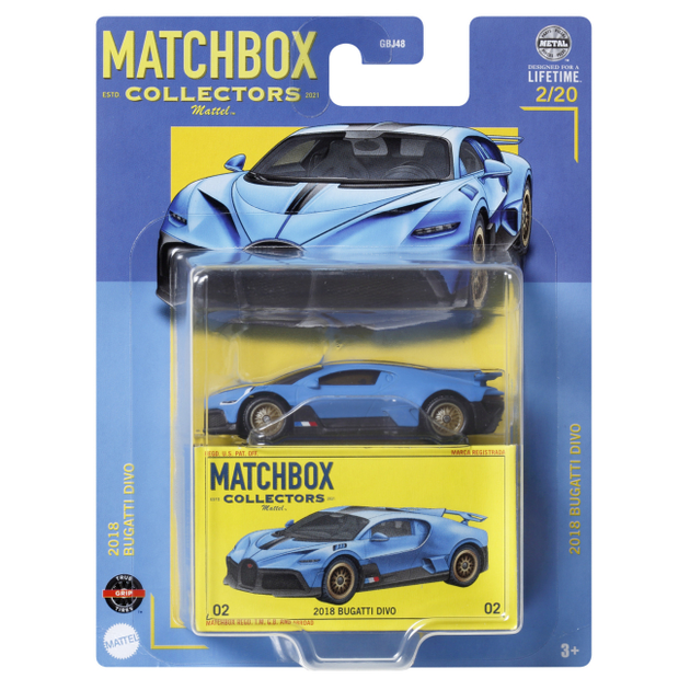 Matchbox Collectors 2018 Bugatti divo 1 64 GBJ48 HVW14 10 597308 ROZETKA ShopBaby24