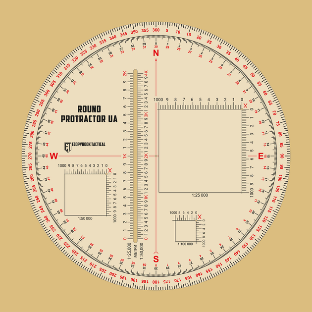 Линейка PROTRACTOR ROUND UA d=130 mm - изображение 2