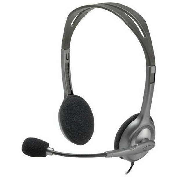 Наушники с микрофоном - накладная гарнитура Logitech H111 Stereo (981-000593) - Фото 1 Наушники с микрофоном - накладная гарнитура Logitech H111 Stereo (981-000593) - изображение 1