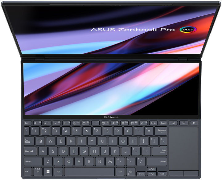 Сенсорный ноутбук 14.5" ASUS Zenbook Pro 14 Duo OLED UX8402ZE Gaming Intel Core i9-12900H RAM 32GB SSD 2TB GeForce RTX 3050 Ti Win11 Алюминиевый корпус (UKR) Б/В - изображение 3