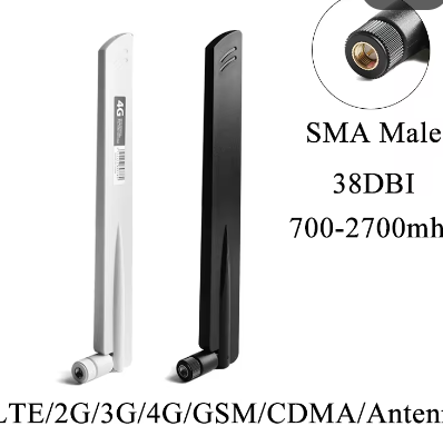 Термінальна пруток стрижень штир універсальний антена 4G LTE 38DBI SMA GSM/CDMA 3G 4G 700-2700 МГц - изображение 2