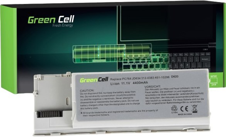 Bateria Green Cell do laptopa Dell D620 11.1 V 4400 mAh (5902701413798) - obraz 1