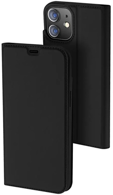 Etui z klapką Dux Ducis Skin Pro do iPhone 12/12 Pro Black (6934913060087) - obraz 1