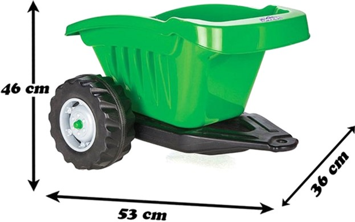 Przyczepa-wywrotka Woopie Active Trailer Zielona (0716053828477) - obraz 4