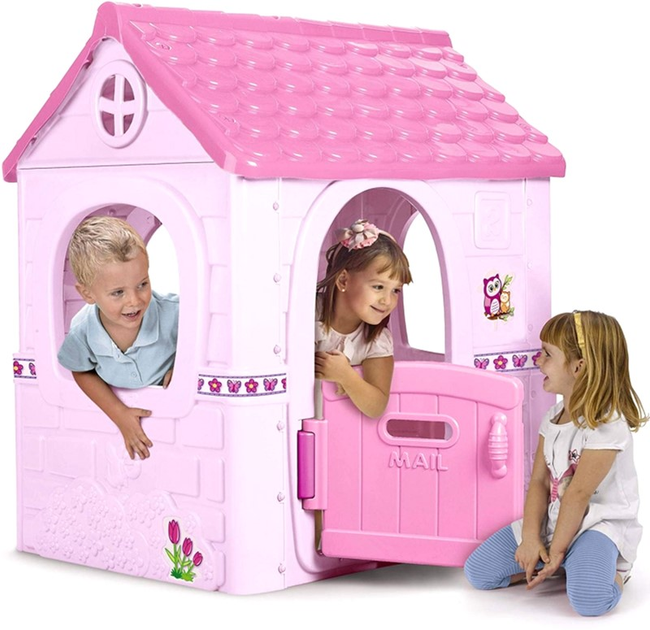 Domek ogrodowy Feber Fantasy ze skrzynką pocztową Rozowy (8411845014725) - obraz 4