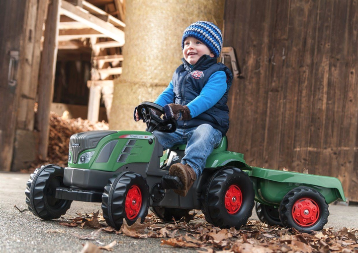 Картинг на педалях Berg RollyKid Fendt з причепом Зелений (4006485013166) - зображення 2