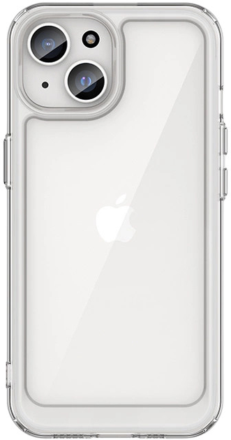 Etui Hurtel Outer Space z elastyczną ramką do iPhone 15 Transparent (9145576279601) - obraz 1