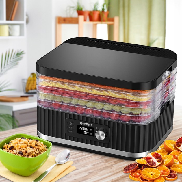 Сушилка пищевая для грибов, фруктов, овощей MalTec DryExpert450W 450 Вт 5 уровней Черная - изображение 4