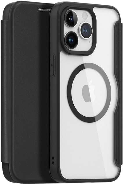 Чохол-книжка Dux Ducis Skin X Pro для iPhone 15 Pro Max з MagSafe Black (6934913025260) - зображення 1