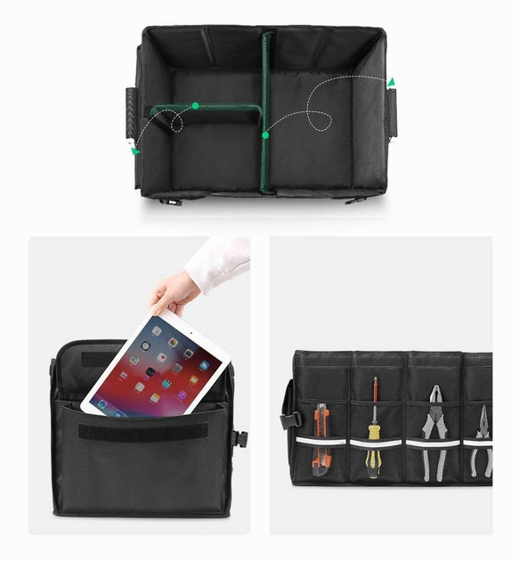 Organizer samochodowy do bagażnika Ugreen LP256 80710 Black (6957303887101) - obraz 4
