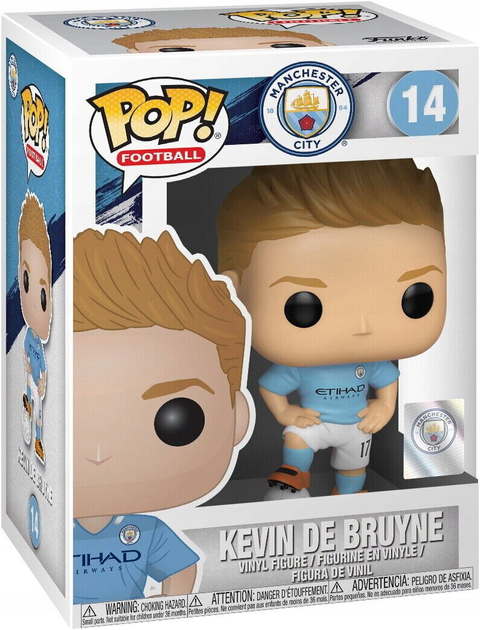 Figurka do gier Funko Pop Football Kevin de Bruyne Manchester City 9 cm (0889698292146) - obraz 1