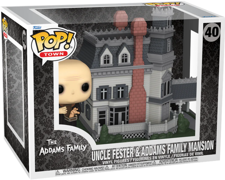 Figurka do gier Funko Pop Town Dom Adamsów I Wujek Fester 10 cm (0889698812085) - obraz 1