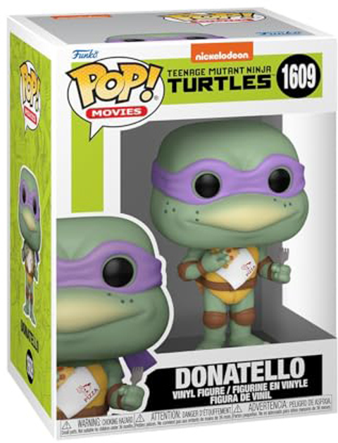 Figurka do gier Funko Pop Movies Wojownicze Żółwie Ninja – Donatello z Serwetką 9 cm (0889698760454) - obraz 1