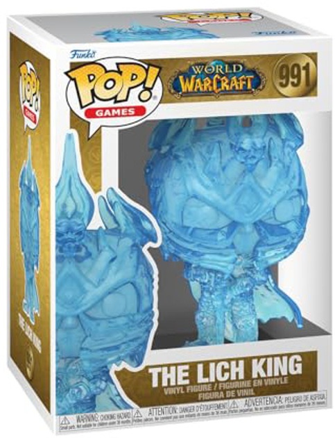 Figurka do gier Funko Pop Games World of Warcraft - Król Lich 12.2 cm (0889698822404) - obraz 1