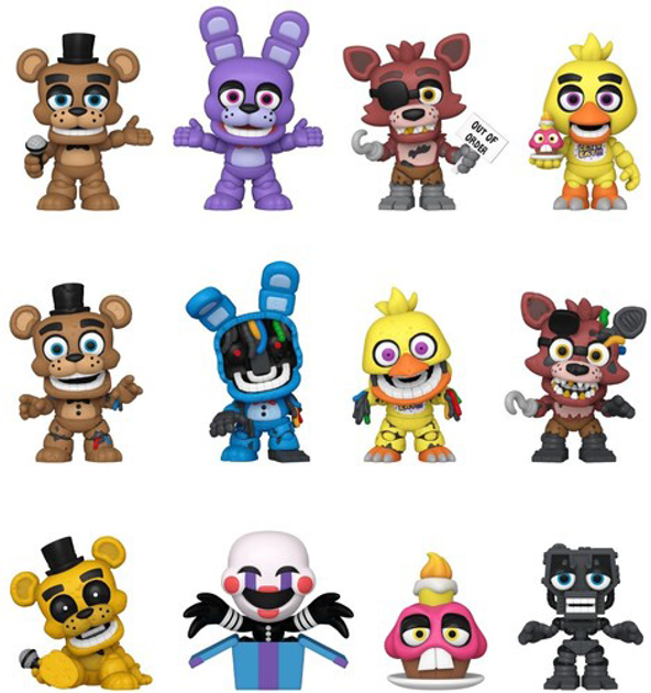 Набір ігрових фігурок Funko Pop Mystery Minis Five Nights at Freddy's 10th Anniversary 12 фігурок 8 см (0889698813341) - зображення 2