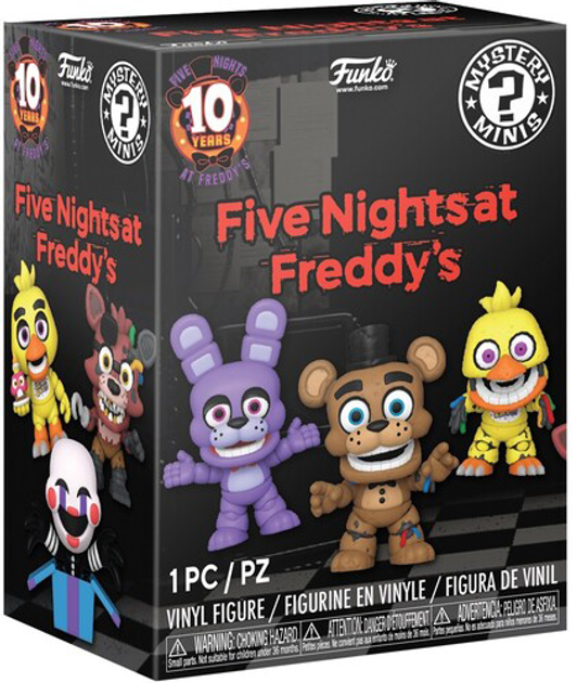 Набір ігрових фігурок Funko Pop Mystery Minis Five Nights at Freddy's 10th Anniversary 12 фігурок 8 см (0889698813341) - зображення 3