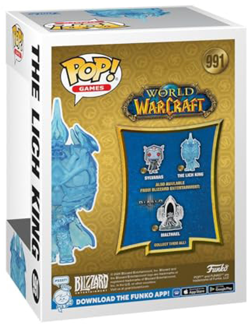 Figurka do gier Funko Pop Games World of Warcraft - Król Lich 12.2 cm (0889698822404) - obraz 3