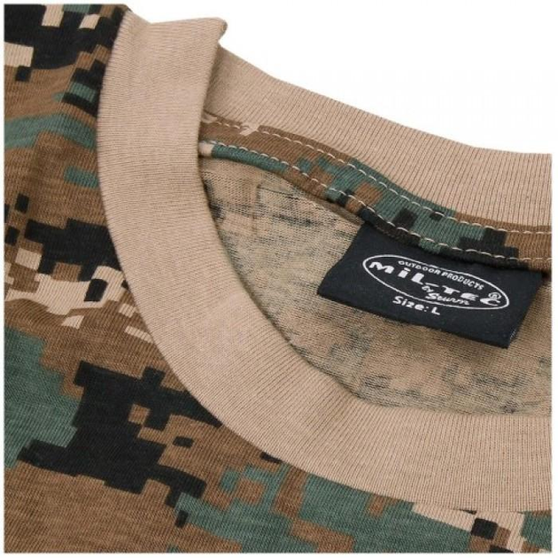 Футболка тактическая MIL-TEC камуфляж марпат Digital woodland MARPAT M - изображение 2